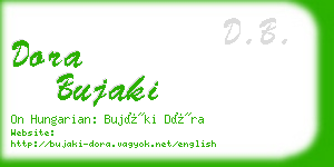 dora bujaki business card